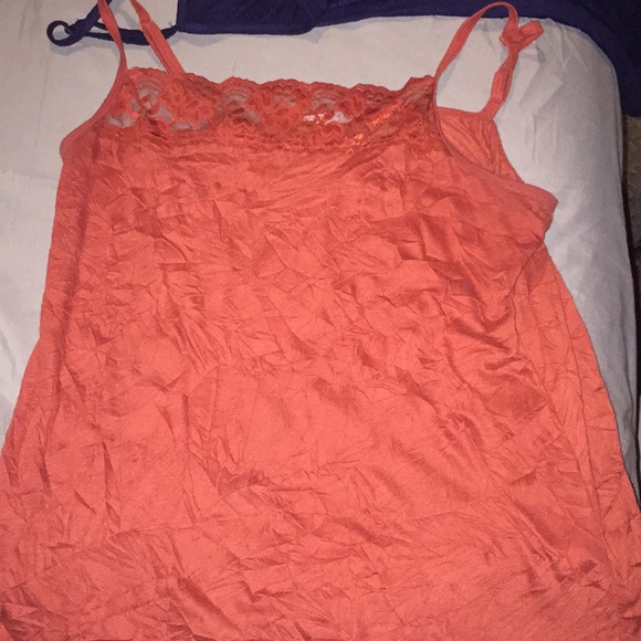 Maurices Tops - Maurices Orange Crinkle Cami